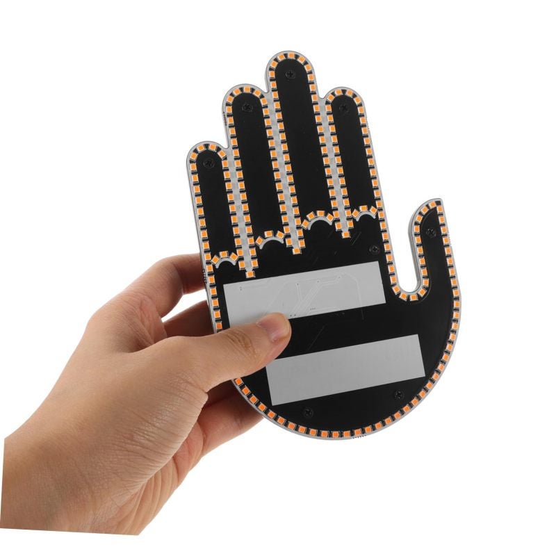Car LED Warning Light 15 X 9.7 X 2 Cm Durable ABS Material Hands-Free Gesture Control - Wireless Remote Dual-Control Operation Bright LED Array for Night Driving Safety - Image 3