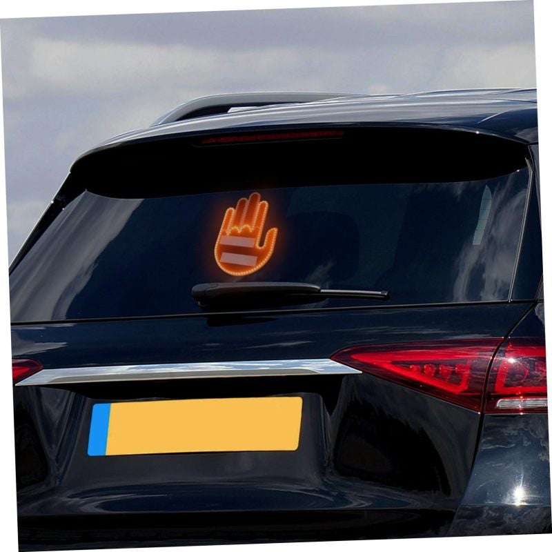 Car LED Warning Light 15 X 9.7 X 2 Cm Durable ABS Material Hands-Free Gesture Control - Wireless Remote Dual-Control Operation Bright LED Array for Night Driving Safety - Image 5
