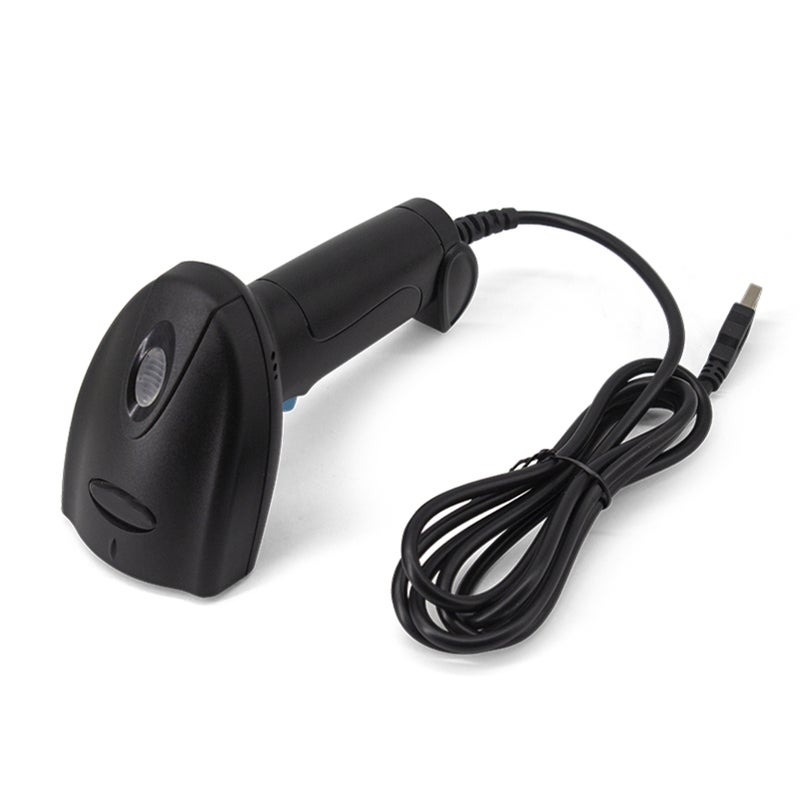 1D Barcode Scanner Handheld USB Wired Bar Code Reader Manual Trigger/Auto Continuous Scanning Support Paper Code Compatible with Windows Android Mac for Supermarket Retail Store Library Logistics - Image 2
