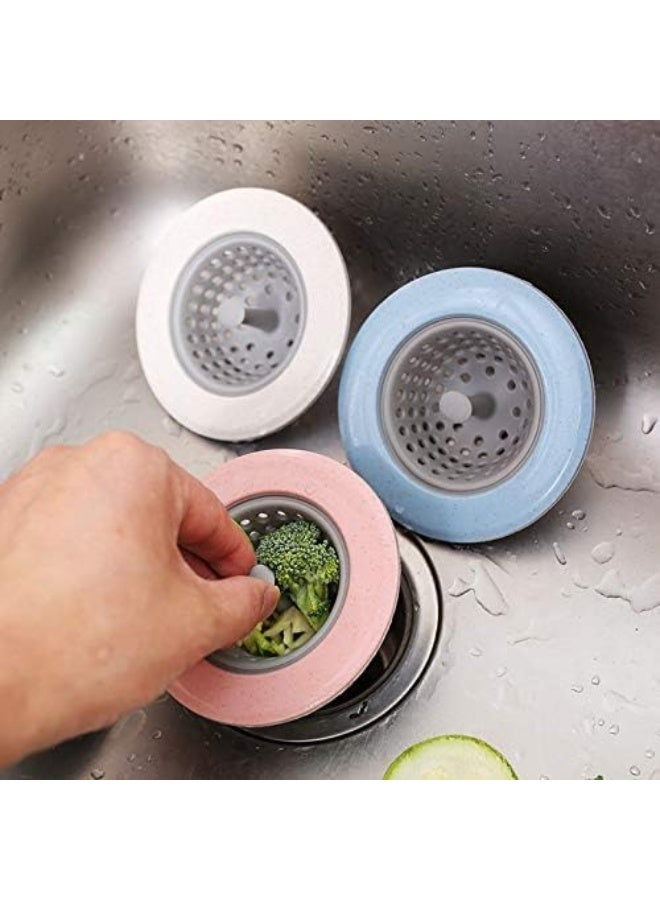 Kitchen sink filter Silicone sewer anti-clogging filter Wide Rim 4.3" Diameter 3PCS - Image 2