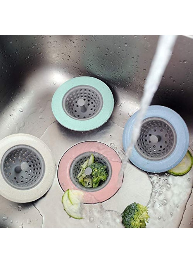 Kitchen sink filter Silicone sewer anti-clogging filter Wide Rim 4.3" Diameter 3PCS - Image 1