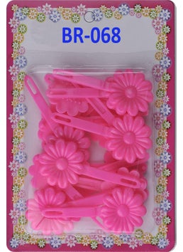 TARA Tara Girls Self Hinge Plastic Bow Hair Barrettes Selection PINK DAISY 