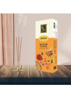 Zed Black Zed Black Iksha Kesar Sandal Incense Sticks Pack of 1 Agarbatti Stick Nature Inspired Fragrances for Puja, Meditation, Refreshing Ambience  - Image 3