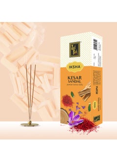 Zed Black Zed Black Iksha Kesar Sandal Incense Sticks Pack of 1 Agarbatti Stick Nature Inspired Fragrances for Puja, Meditation, Refreshing Ambience  - Image 2