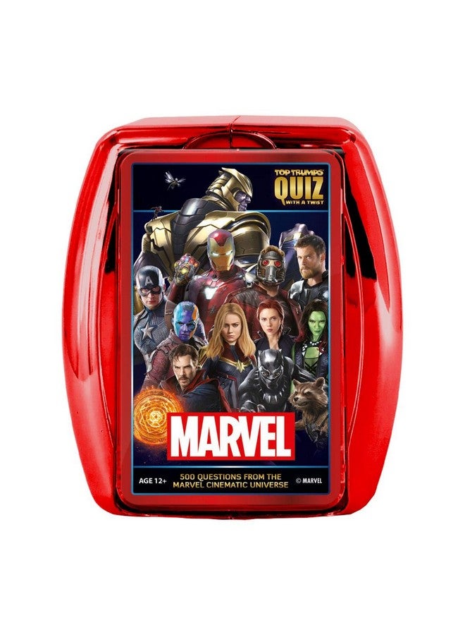 Top Trumps Marvel Cinematic Universe Quiz Game, 500 Questions to Test Your Knowledge on Guardians of The Galaxy, Avengers, S.H.I.E.L.D, Wakanda and More, Gift and Toy for Boys and Girls Aged 8 Plus - Image 1