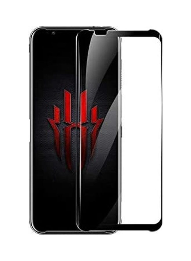 NIBEMINENT Tempered Glass Screen Protecter For Nubia Red Magic 3 Black/Clear - Image 1