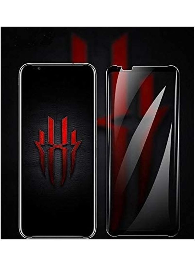 NIBEMINENT Tempered Glass Screen Protecter For Nubia Red Magic 3 Black/Clear - Image 3