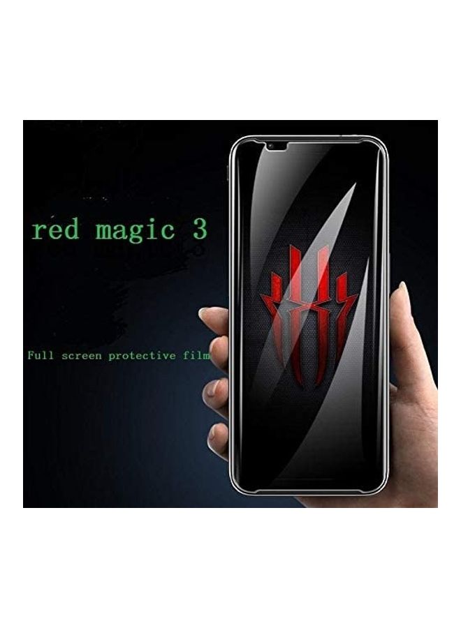NIBEMINENT Tempered Glass Screen Protecter For Nubia Red Magic 3 Black/Clear - Image 2