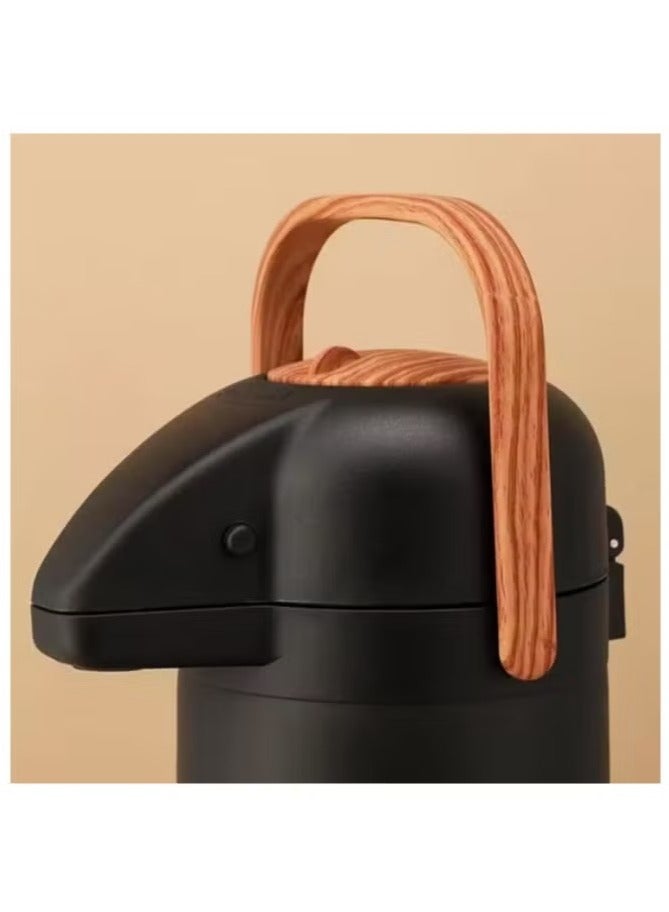 إكسترا ترمس ستانلس ستيل ضغط أسود 3 لتر- يحفظ الحرارة والبرودة لساعات - Image 5