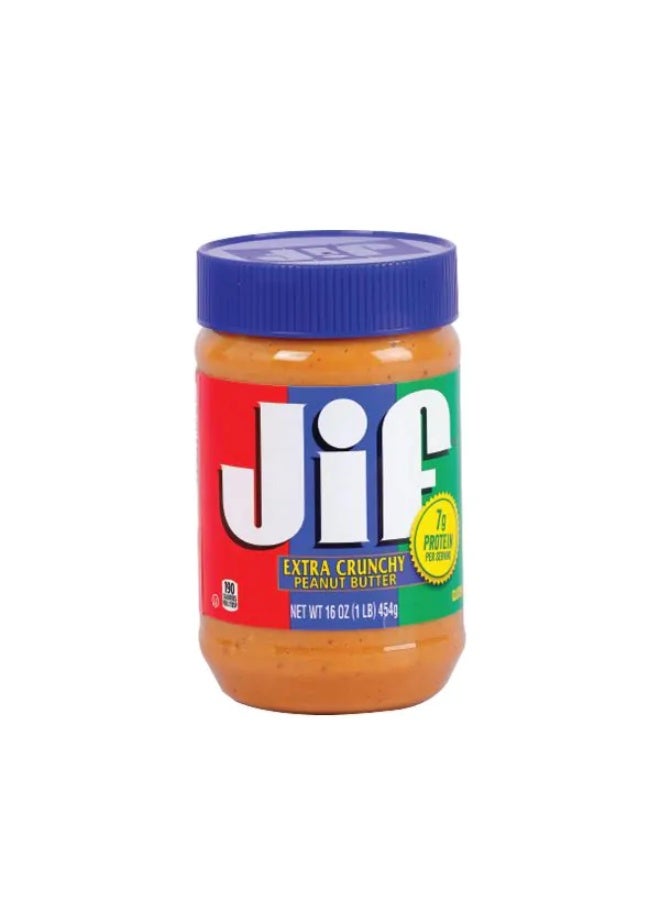 جيف إكسترا كرانتشي زبدة الفول السوداني، 454 غرام