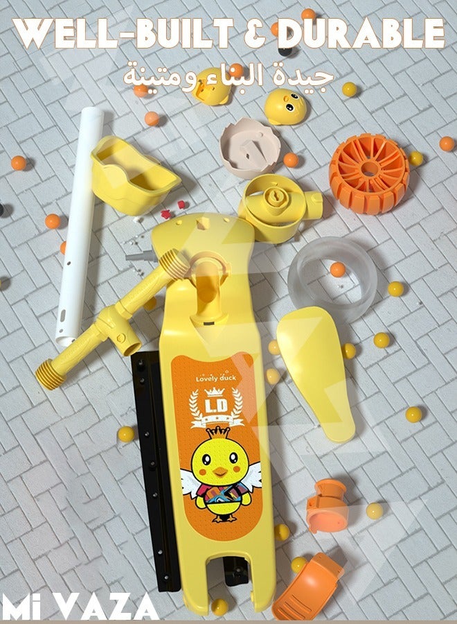 مي فازا سكوتر للأطفال بثلاث عجلات مع عجلات مضيئة LED للأطفال الصغار من البنات والأولاد، 3 ارتفاعات قابلة للتعديل، تميل إلى التوجيه، سطح عريض جدًا، عجلات مضيئة للأطفال من عمر 3 إلى 14 عامًا - Image 3