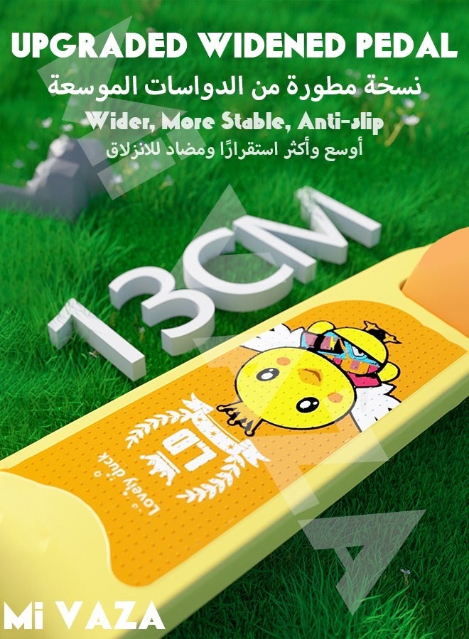 مي فازا سكوتر للأطفال بثلاث عجلات مع عجلات مضيئة LED للأطفال الصغار من البنات والأولاد، 3 ارتفاعات قابلة للتعديل، تميل إلى التوجيه، سطح عريض جدًا، عجلات مضيئة للأطفال من عمر 3 إلى 14 عامًا - Image 4