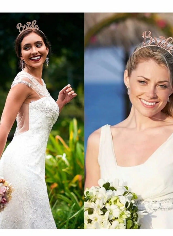 general Bridal decoration set, bridal belt, headpiece, bridal veil and comb, bridal gift to decorate the wedding( Black) - Image 2