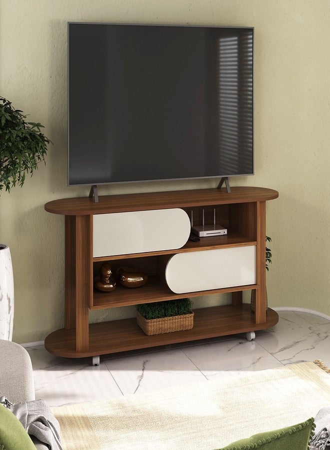 Pilati 55" TV Table . Cedar/White Color 150x65x40  - Image 1