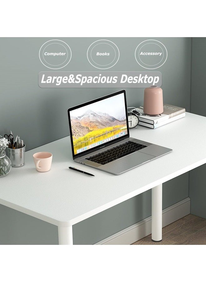 Computer Table,Study Table 120x58x75cm,Computer Desks Office Desk,Desktop,Simple Home Office Desk,Student's Study Desk White