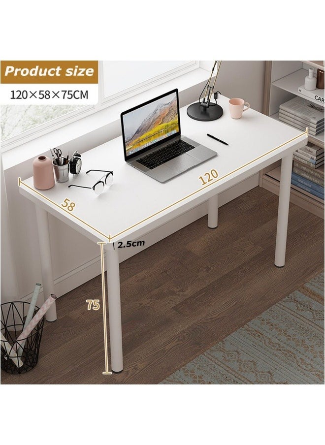 Computer Table,Study Table 120x58x75cm,Computer Desks Office Desk,Desktop,Simple Home Office Desk,Student's Study Desk White