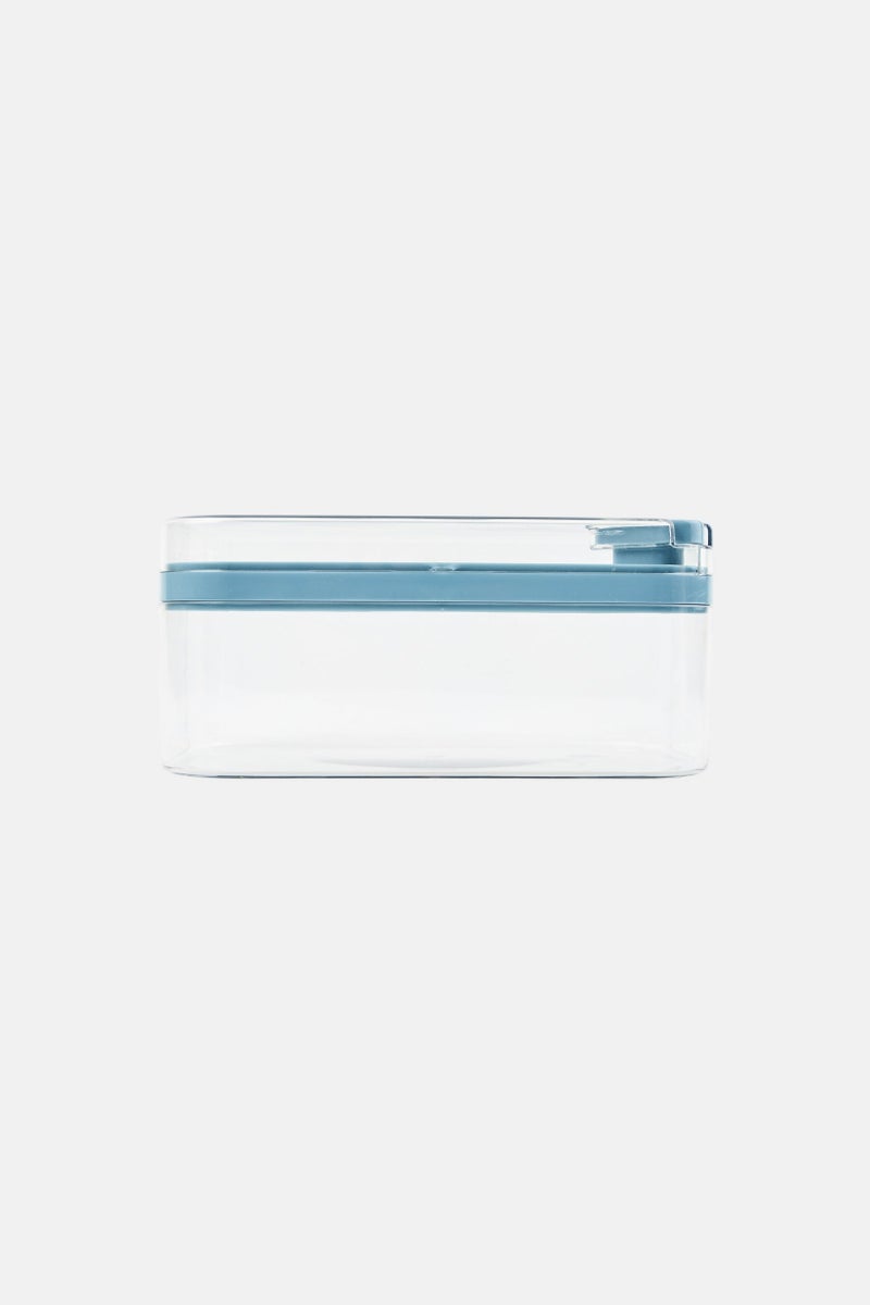Just Cook Ice Cube Tray With Lid Storage Bin And Scooper, Slate Blue - Image 3