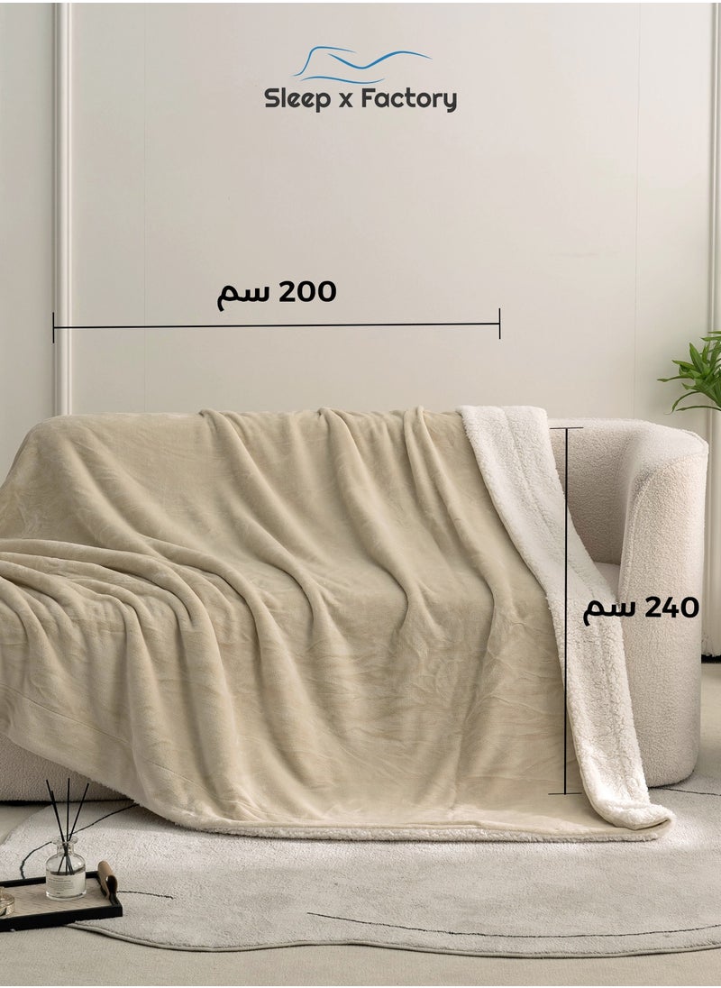 سليب × فاكتوري بطانية مخمل و فرو وجهين  - Image 3