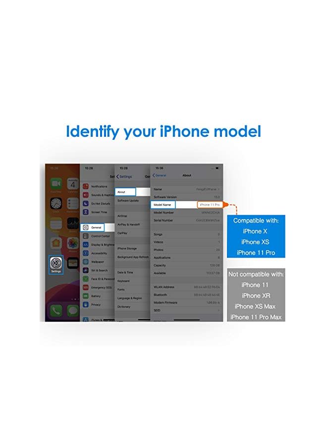 جي تيك واقي شاشة الخصوصية لـ iPhone 11 Pro و iPhone XS و iPhone x 5.8 بوصة ومضادة للتجسس ، فلمزتين مكون من 2 عبوة - Image 2