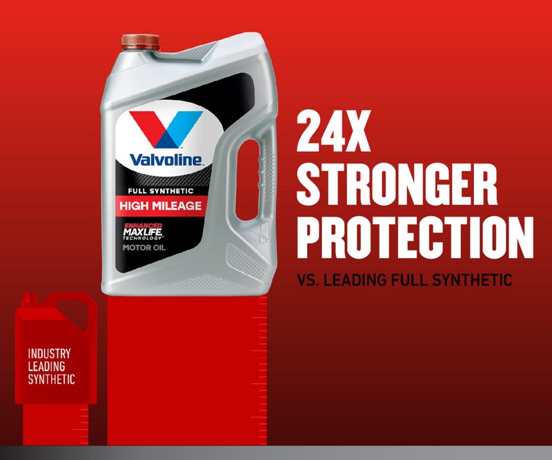 Valvoline Full Synthetic High Mileage with MaxLife Technology 5W-30 Motor Oil 5 Quart - Image 3