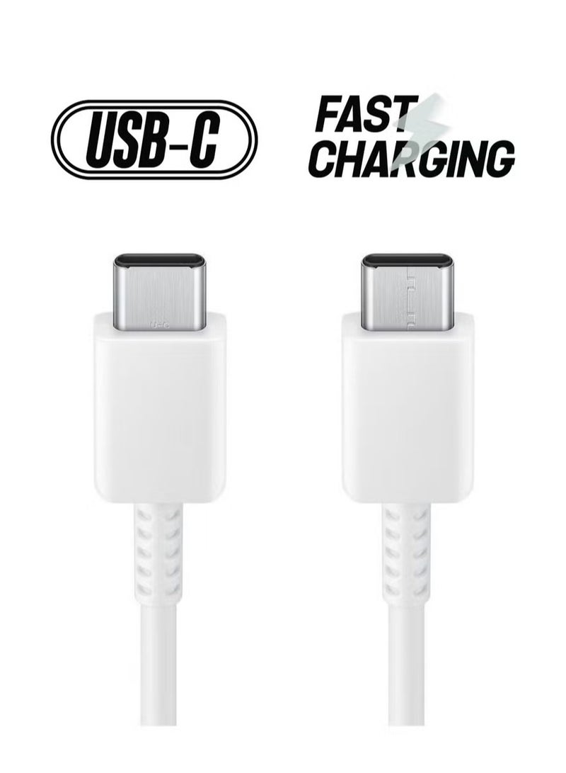 5A USB-C to USB-C cable Charger for iPad Pro 2020 for MacBook Pro 2020,Samsung Galaxy S20 S21 S22,Switch - White - Image 2