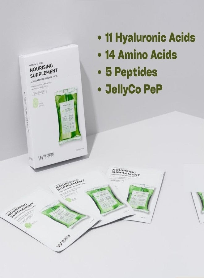 Wonjin Effect NOURISHING SUPPLEMENT MASK 1.05 fl Oz*10 pieces Hydrating, Moisturizing, Skin Elasticity, Wrinkle Care - Image 2