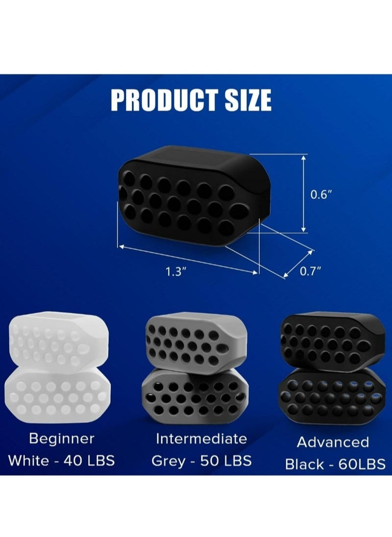 Generic Jaw Exerciser for Men & Women-3 Resistance Levels Jawline Exerciser For Beginner  - Image 2