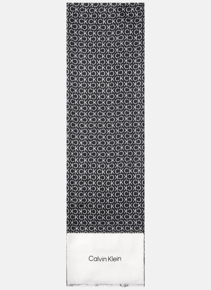 كالفن كلاين Logo Light Weight Scarf