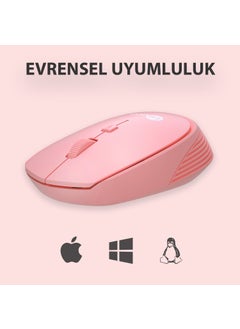 lecoo WS202 Wireless 1200DPI 4-Button Optical Mouse Pink  - Image 3