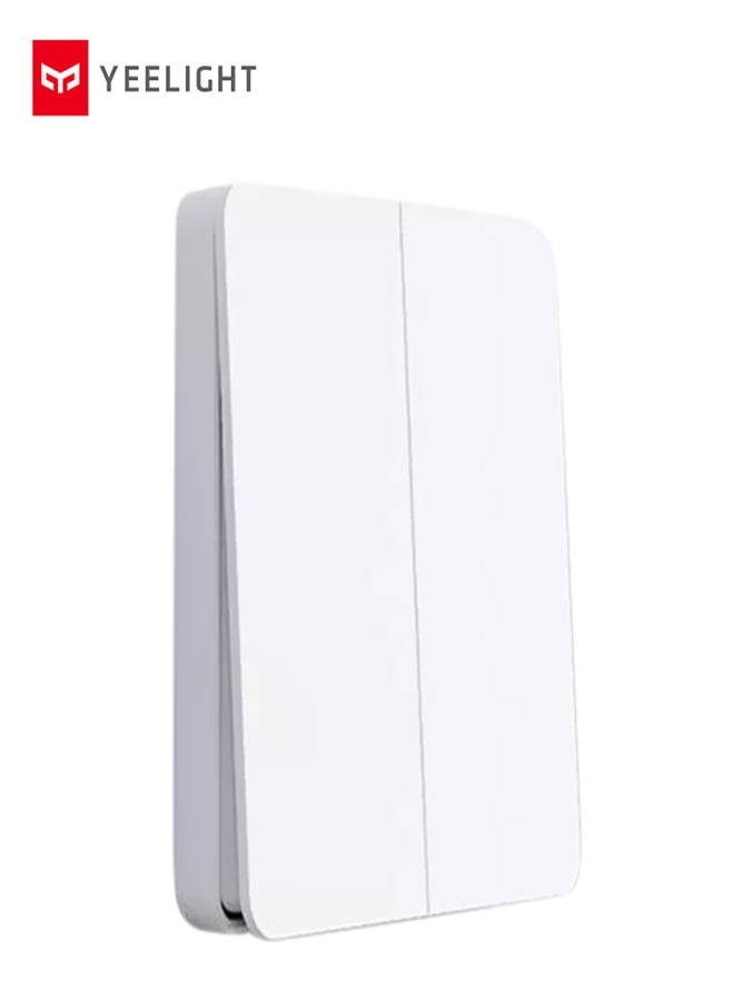 يلايت مفتاح تحكم إضاءة Yeelight لاسلكي ذكي 16 أمبير متوافق مع Mijia Mi Home AC250V/16A بزر مزدوج - Image 1