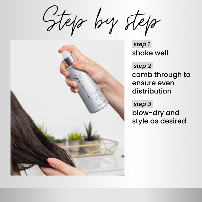 Kenra Professional Platinum Thickening Spray 5 | Volumizing Styler | Density Plumping Spray | Increases Hair Thickness Up To 96% | Humidity Protection & Frizz Taming | All Hair Types | 6.7 fl. oz - Image 4