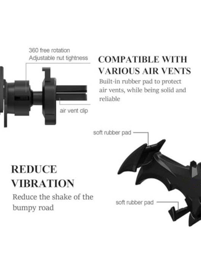 Bat Phone Holder for Car, Cool Batman Accessories for Men, Universal Car Vent Mount with Gravity Lock, Hands-Free Cell Phone Holder for All Smartphones - Black - Image 2