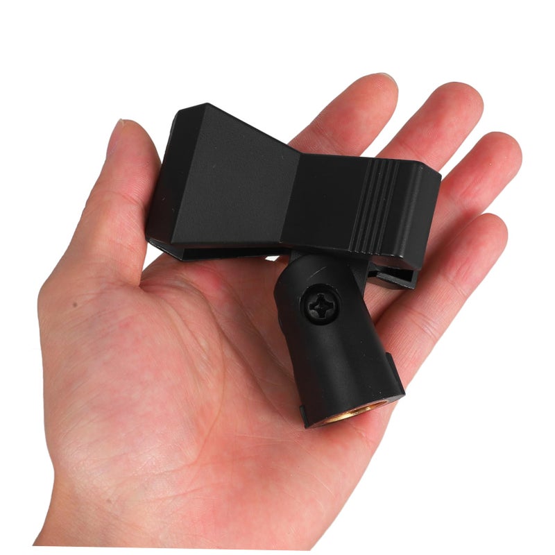 4pcs Adjustable Metal Microphone Clip Holder with Screw Mount for Mic Stands - Image 4