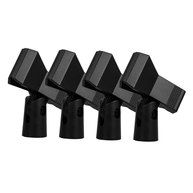 4pcs Adjustable Metal Microphone Clip Holder with Screw Mount for Mic Stands - Image 2