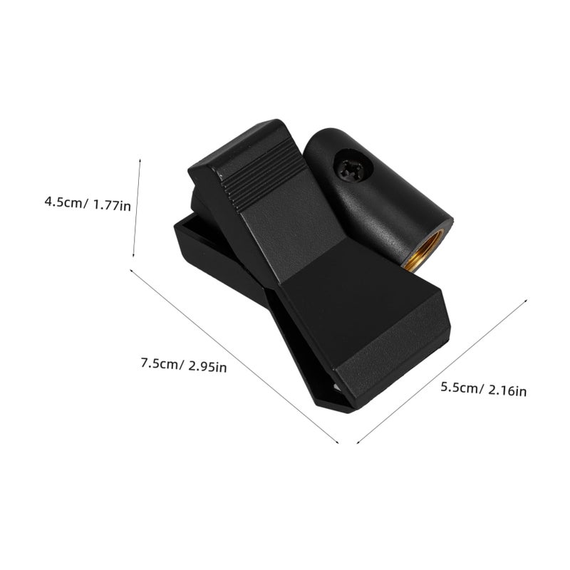 4pcs Adjustable Metal Microphone Clip Holder with Screw Mount for Mic Stands - Image 3