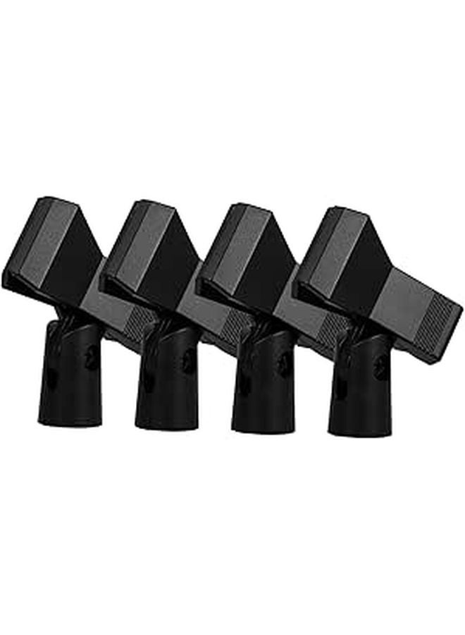 4pcs Adjustable Metal Microphone Clip Holder with Screw Mount for Mic Stands - Image 1