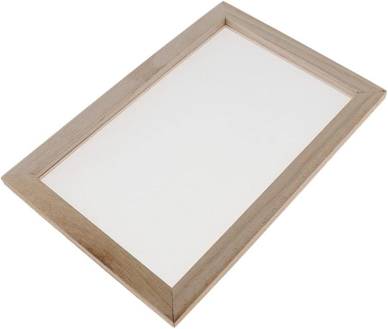 كلاراكو مجموعة أدوات صنع الورق (قطعتان) - إطار شاشة وشبكة وقوالب - لوازم للأطفال والكبار. طريقة سهلة للغاية لصنع الورق في المنزل - Image 2