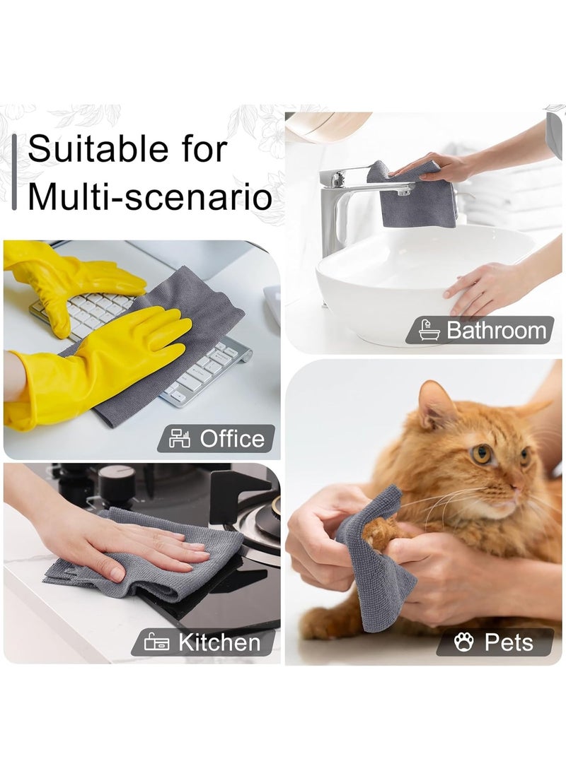 Eco-Friendly Coconut Husk Cleaning Cloth Roll – 25 Ultra-Absorbent Non-Stick Kitchen Wipes (25×25 cm, Gray), Reusable Dishwashing Sheets for Modern Home & Surface Cleaning - Image 4