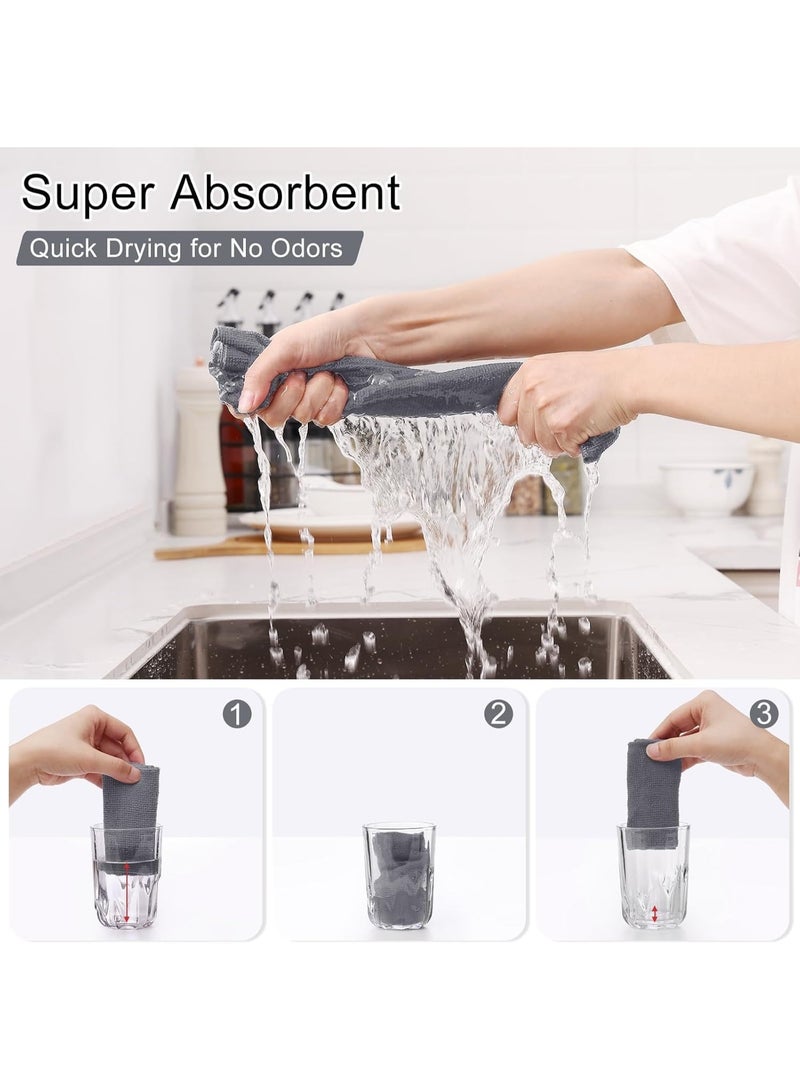 Eco-Friendly Coconut Husk Cleaning Cloth Roll – 25 Ultra-Absorbent Non-Stick Kitchen Wipes (25×25 cm, Gray), Reusable Dishwashing Sheets for Modern Home & Surface Cleaning - Image 5