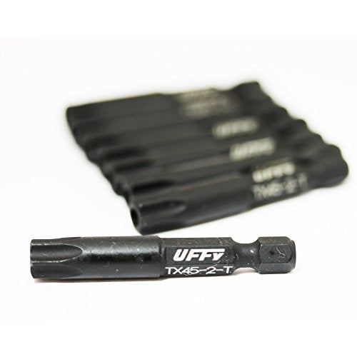 UFFY - 2" Torx 45 (T45) / Star Tamper Proof Security Power Impact Bit 10 pack 1/4 Hex - Image 4