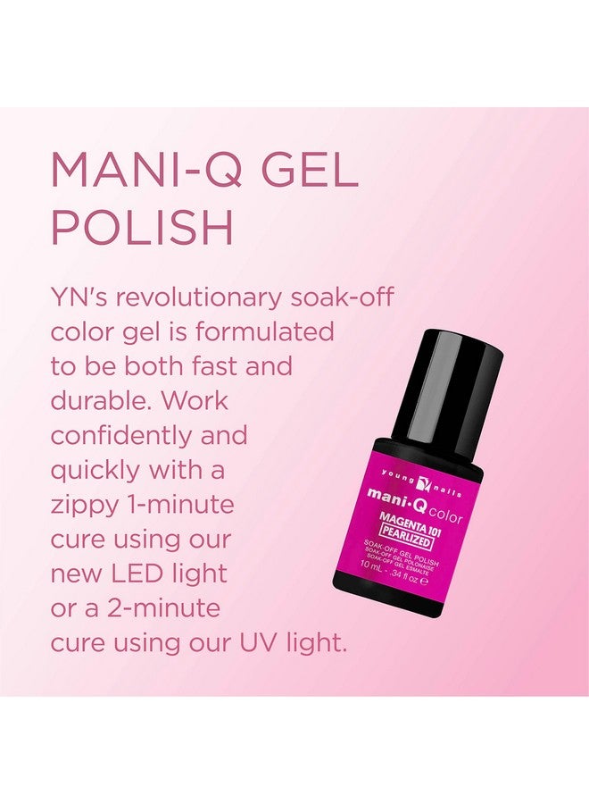 Young Nails Maniq Gel Polish Color Gel Nail Polish For Natural Or Artificial Nails Cure With Led Or Uv Light Soak Off Gel Polish 0.34 Fl Oz. - Image 2