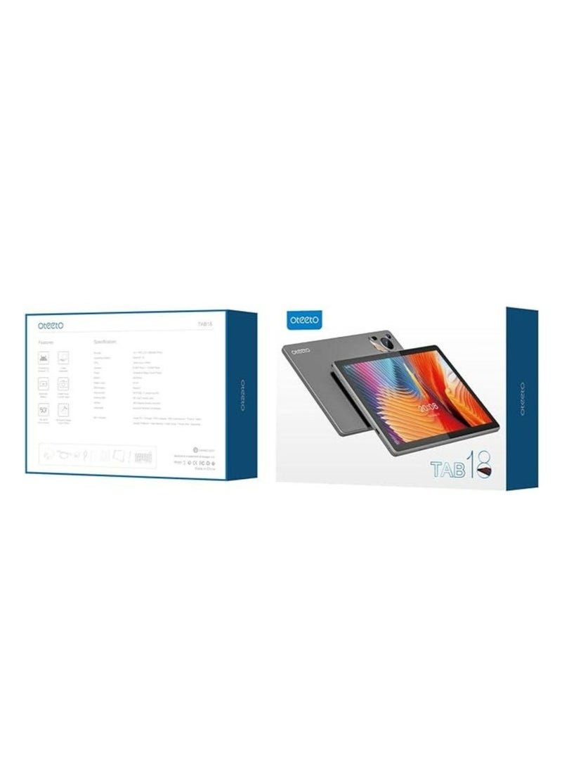 Oteeto Tab 18 Android 15 Tablet – 10.1" Full HD Display, 8GB RAM + 512GB ROM, Octa-Core 2.0GHz Processor, 8000mAh Battery, Dual SIM & Wi-Fi, 13MP Rear + 8MP Front Camera, Slim Blue Design, Ideal for Study, Work & Entertainment – Latest Android OS  - Image 1
