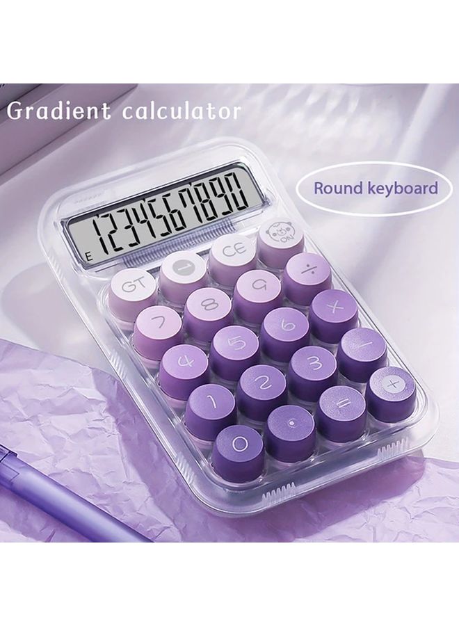 Blue Cute Desktop Calculator Small Portable Durable Office School Supplies - Image 5