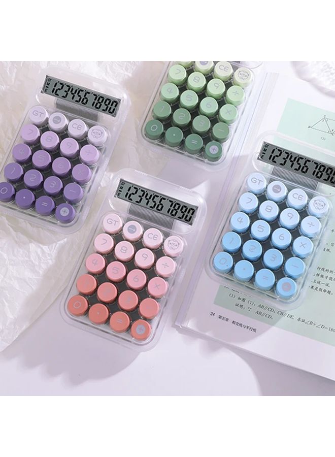 Blue Cute Desktop Calculator Small Portable Durable Office School Supplies - Image 4