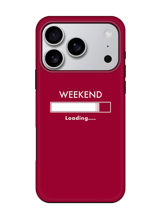 Stylizedd Tough Pro Magnetic Case for iPhone 17 Pro, Dual Layer hybrid PC + TPU Mobile Cover Matte - Weekend loading