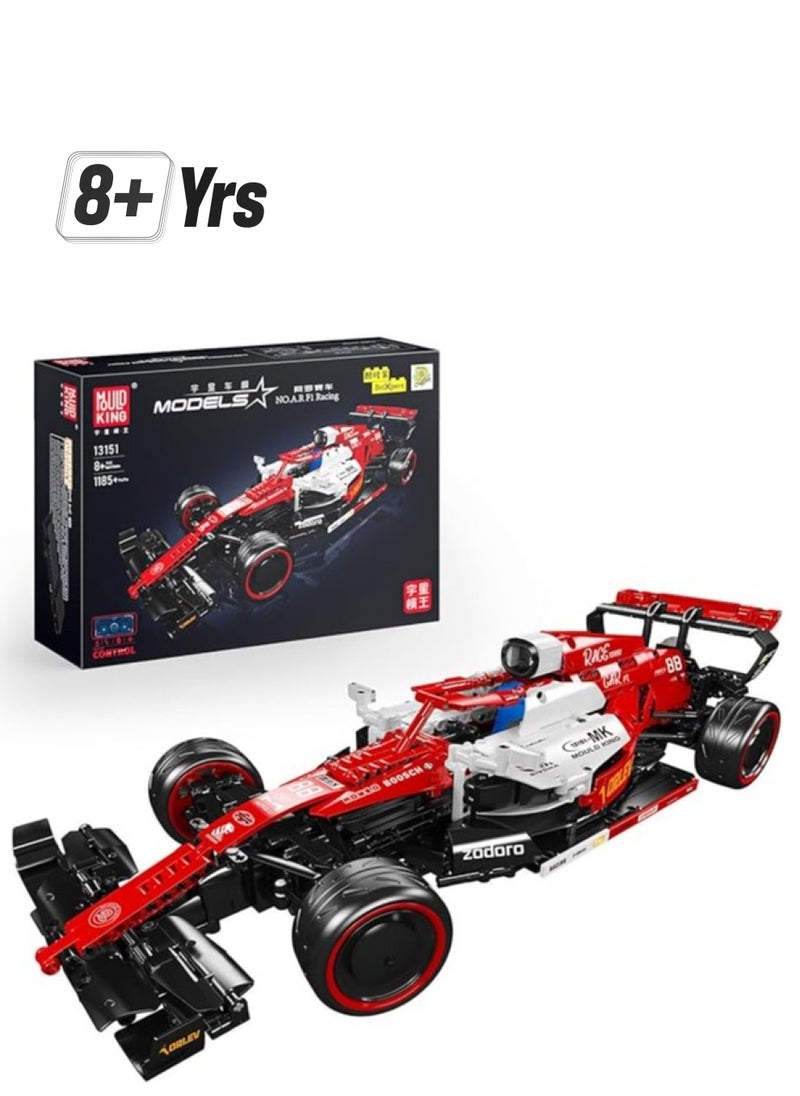 mould king 13151 Educational Cars Alfa Formula Race Car Building Blocks Toys, Remote Control Car Building Sets, Speed Champion RC Car Model Car Kits  - Image 1