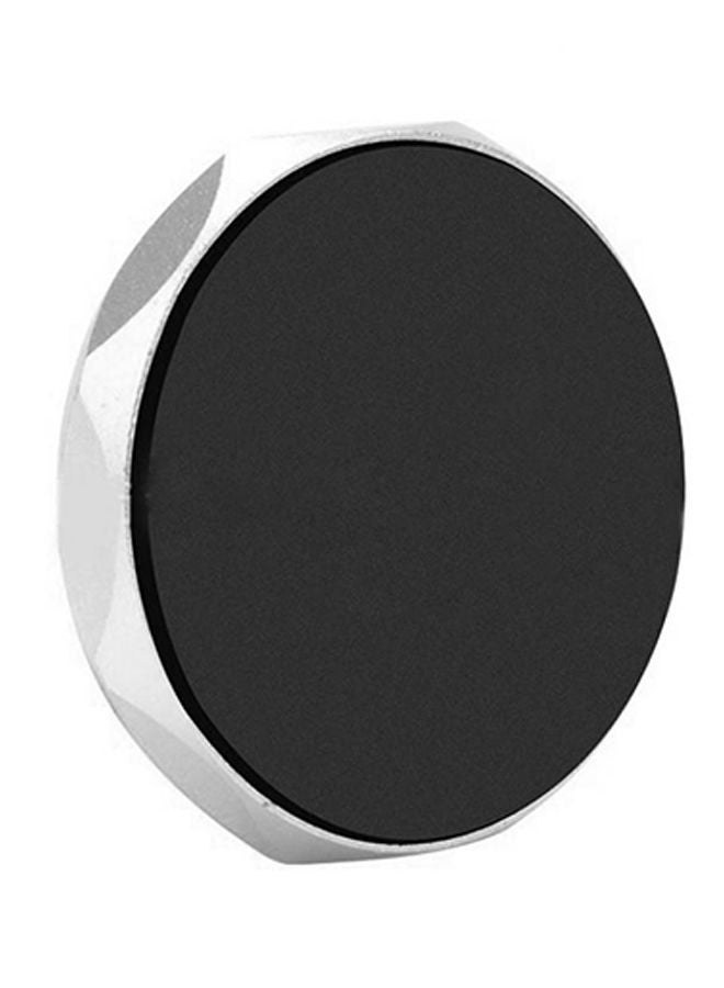 NIBEMINENT Universal Car Phone Holder Aluminum Alloy Magnetic Plate Silicone Sucker Mount Black/White  - Image 1