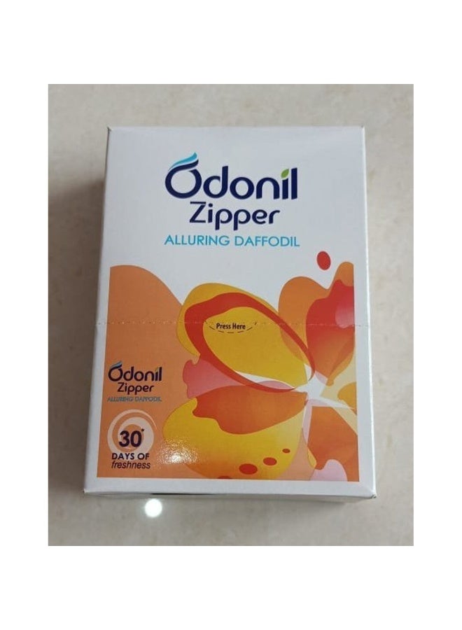 Odonil Bathroom Air Freshener Zipper - Alluring Daffodil - 10 G (Pack Of 6) Multicolor - Alluring Daffodil - Image 2