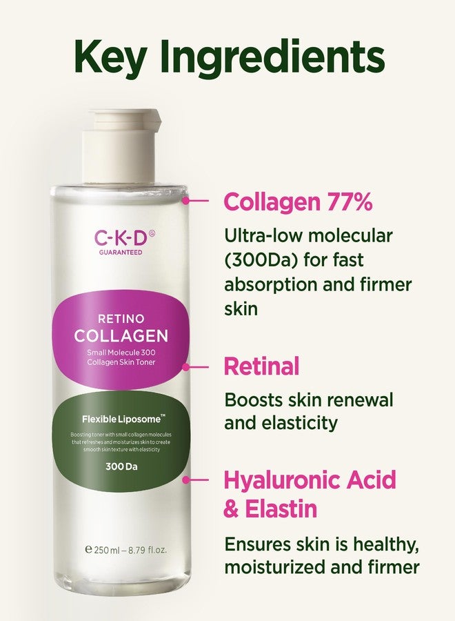 CKD Guaranteed CKD Retino Collagen Skin Toner - Gentle Daily Korean Toner for Hydrating and Smoothing and Skin Texture Improvement. Suitable for Sensitive and Dry Skin. Korean Skin Care. 8.79 fl oz - Image 4