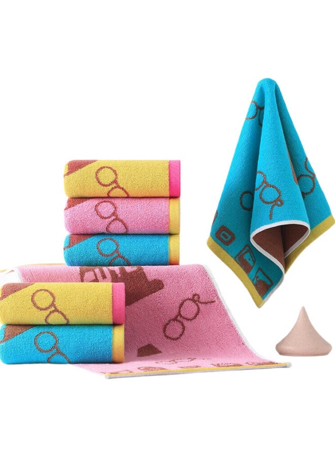 Pure Cotton Little Doctor Children Face Towel, 3-Pack, Class A Absorbent Small Towel, Handkerchief, Hand Wiping Towel, 25*49Cm - Image 2